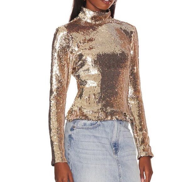 NWOT L'Academie Merla Top in navy size XS - Picture 3 of 7